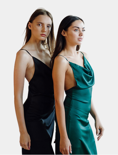 Noir Grace Midi Dress