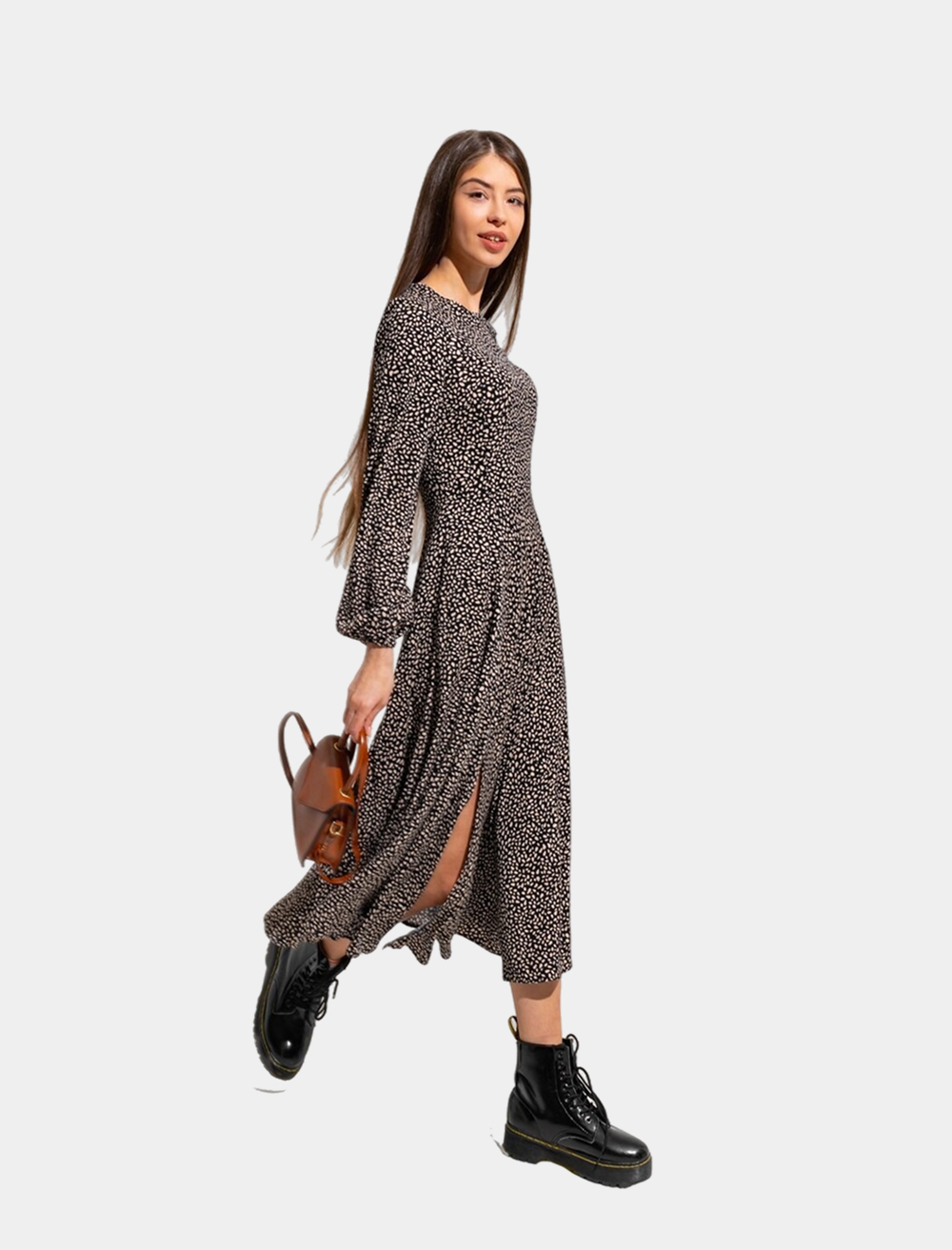 Floral Print Midi Dress