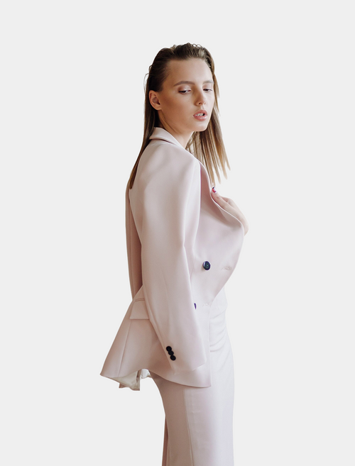 Blush Tailored Blazer Set